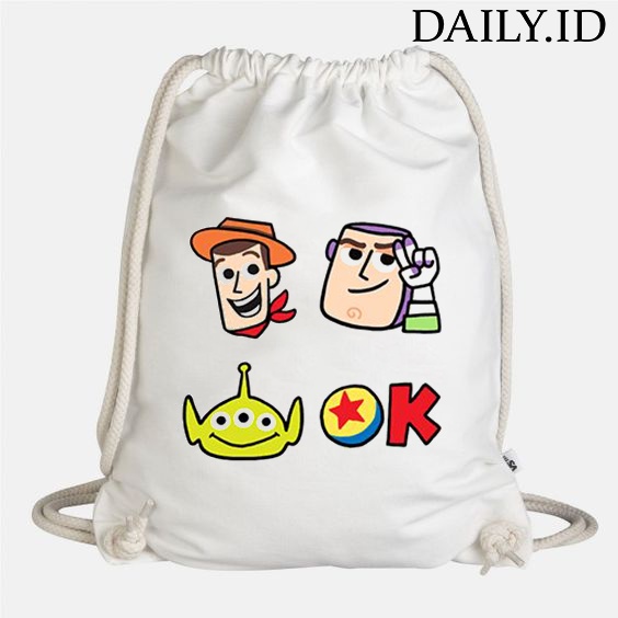 TAS SERUT KANVAS MOTIF TOY STORY UNISEX