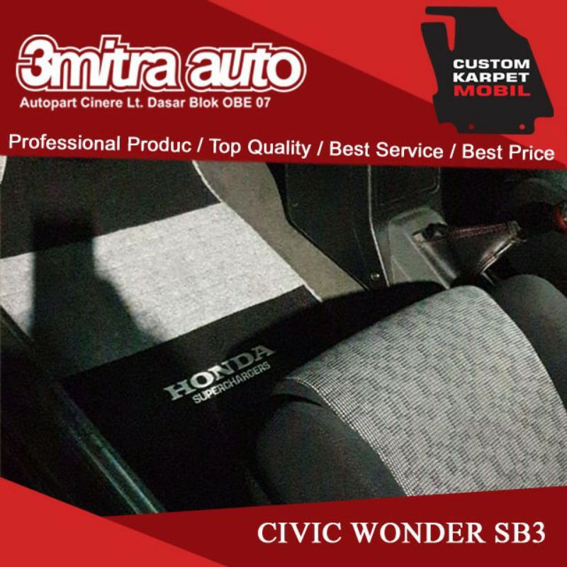 KARPET MOBIL CIVIC WONDER SB3