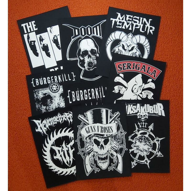 [ COD ] BACKPATCH SABLON MUSIK / BAND MESIN TEMPUR / SUICIDAL TENDENCIESS PREMIUM BEST QUALITY TERLARIS