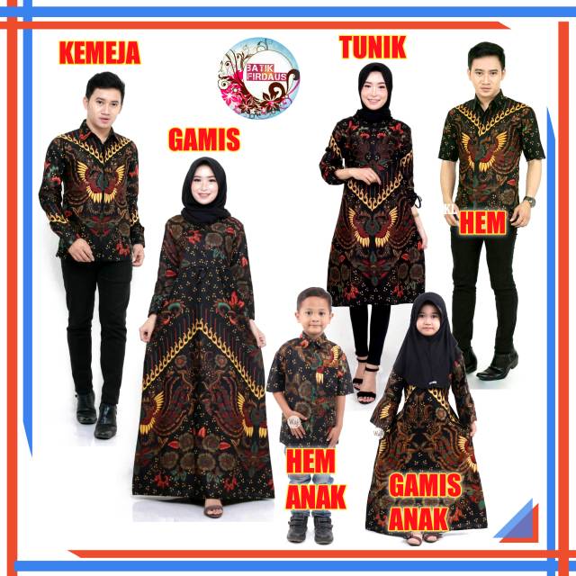 BAJU BATIK KAPEL KELUARGA//BATIK AYAH DAN ANAK//BATIK KANTOR
