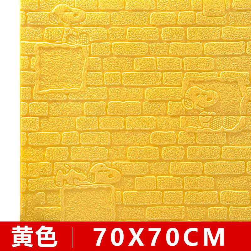 (BOW) Sale Wallsticker Dekorasi Dinding Woodfoam Dinding Motif Kayu 3D Brick Panel Wallpaper Foam