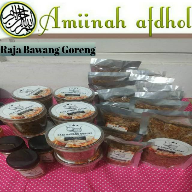 Jual Bawang Goreng Raja Bawang Goreng Kemasan Toples Plastik