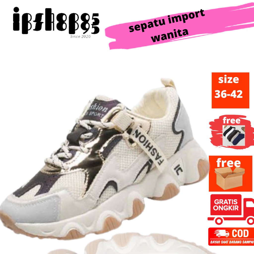 SEPATU SPORT WANITA MERK FASHION PREMIUM IMPORT