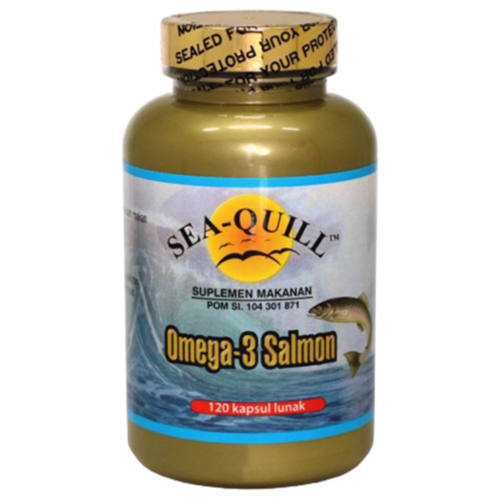 SEA-QUILL SEAQUILL SEA QUILL OMEGA 3 6 9 SALMON FISH OIL JANTUNG KOLESTEROL DARAH TINGGI 120 KAPSUL