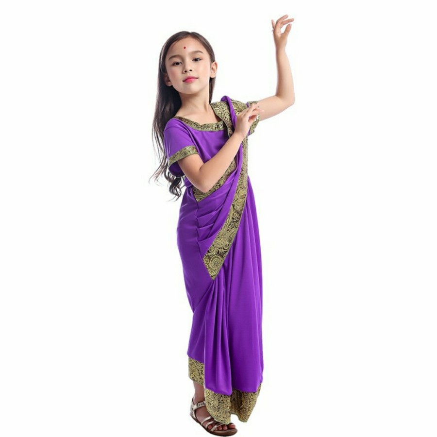 Sari India Traditional Costume Baju tradisional anak Dress India Saree