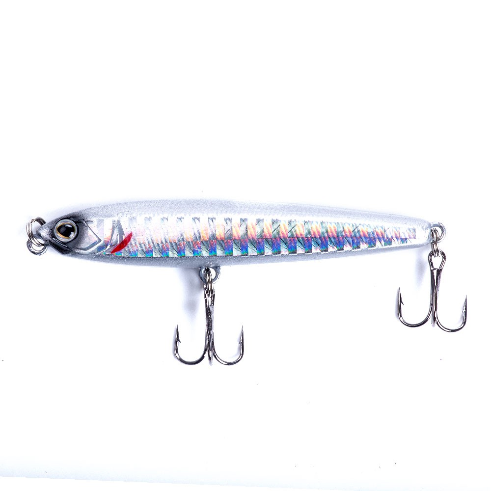 HENGJIA 18Pcs New Sinking Pencil Umpan Pancing 7.5cm/10g Minnow Popper Fishing Lure Ikan Bass Bait Wobbler Kail