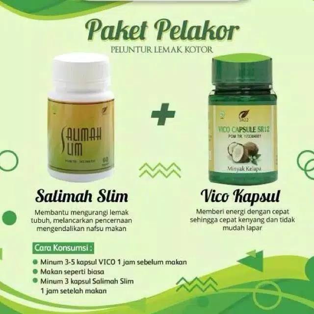 SALIMAH SLIM  SR12 / VICO CAPSULE SR12 / PAKET SALIMA SLIM &amp; VICO CAPSULE / SR12