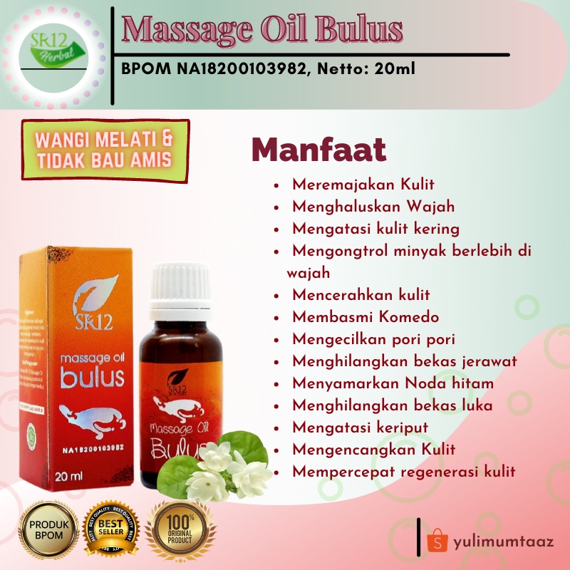 Jual Minyak Bulus Sr12 Wangi Melati Bekas Eksim Cacar Kulit Gatal Minyak Asli Pengencang Payudara Bpom Indonesia Shopee Indonesia