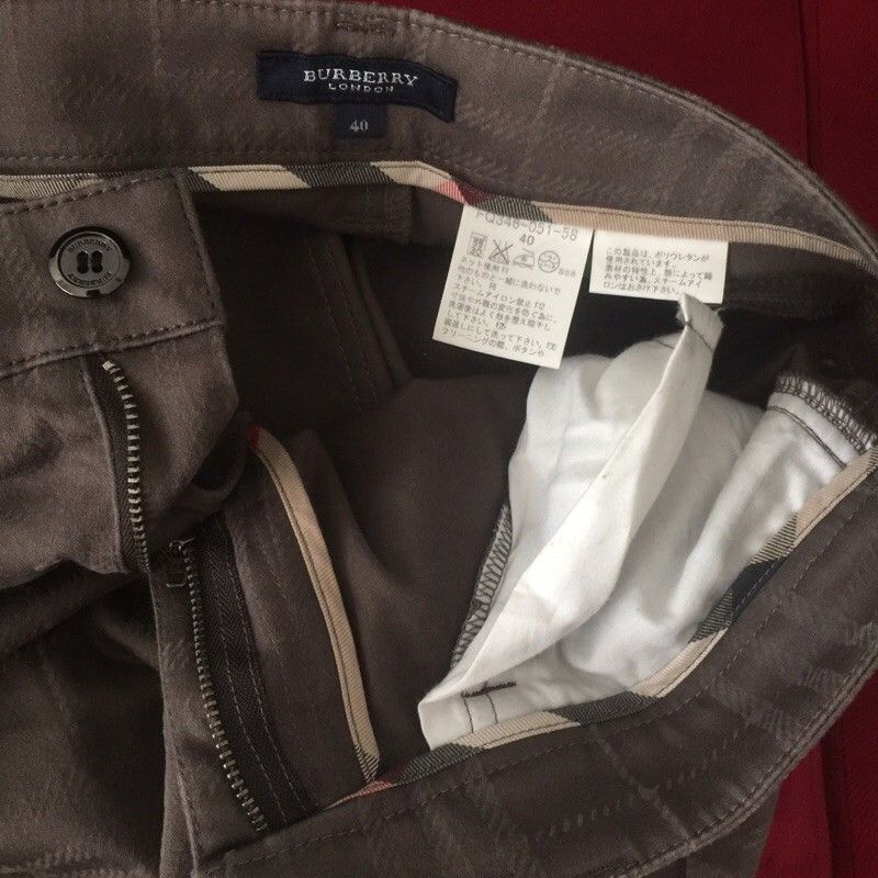 preloved celana bahan BURBERRY cutbray second