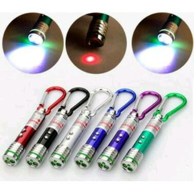 SGS Senter Laser 3 In 1 Senter Baterai Pen Laser Pointer Laser 303
