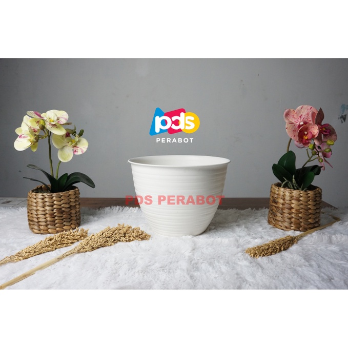POT BUNGA POT PLASTIK POT 25 POT MADU 25 POT TAWON 25 LUSINAN WARNA PUTIH
