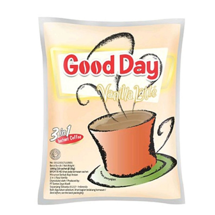 

Good day 3 in 1 vanillla latte 30×20gr