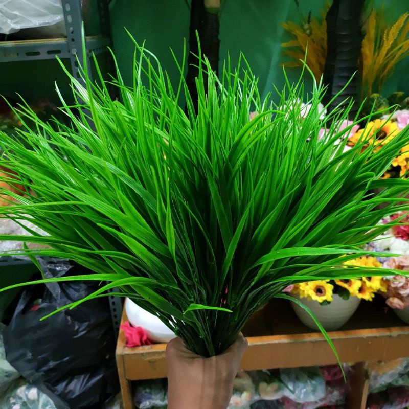 RUMPUT PADI ARTIFICIAL HIAS DEKORASI/ rumput sintetis