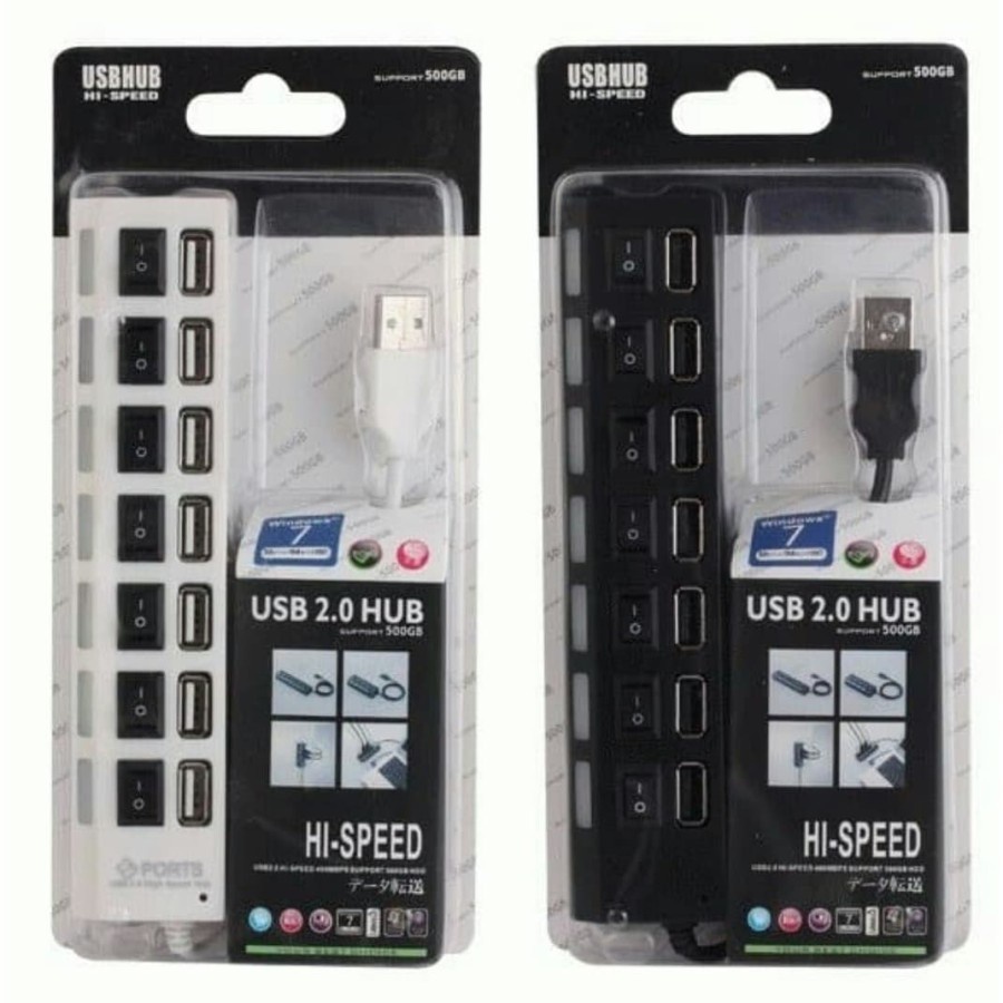 USB HUB SAKLAR 7 PORT USB 2.0 ON/OFF HIGH SPEED