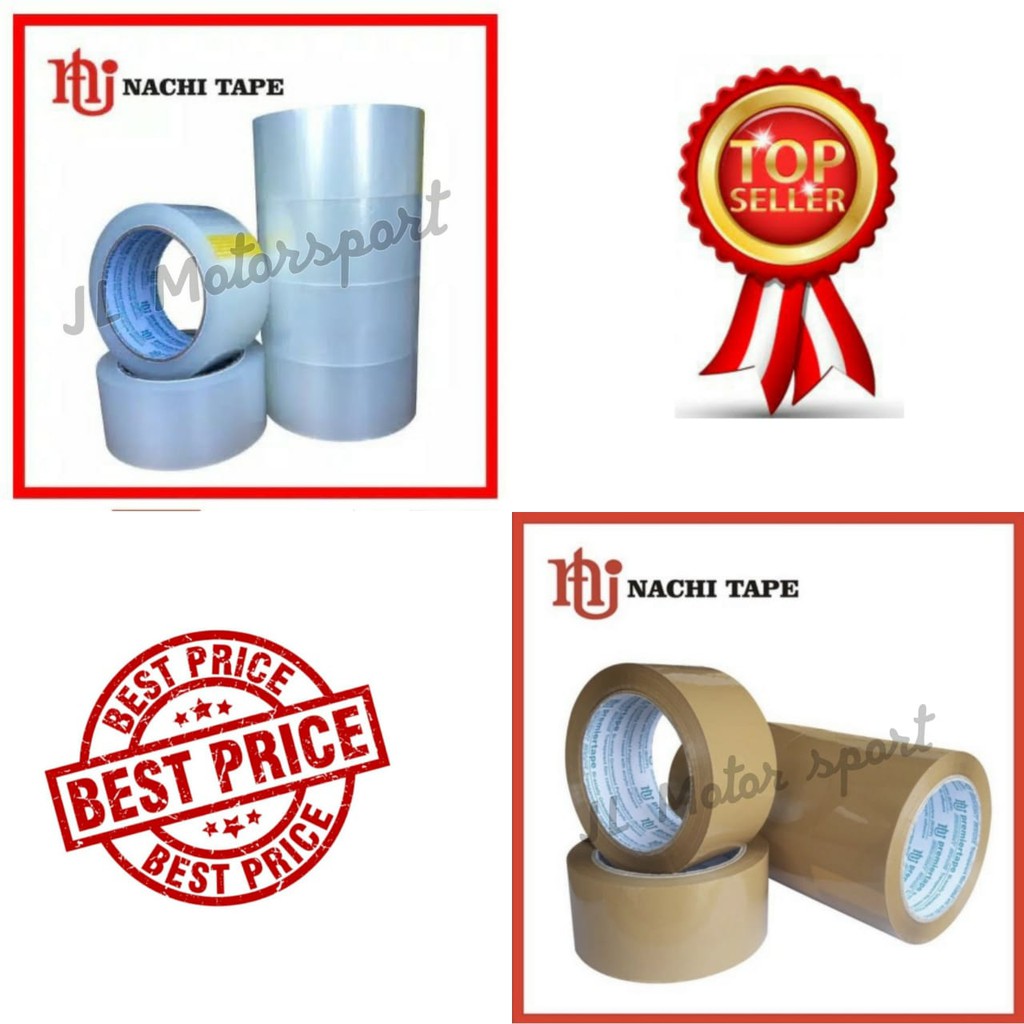 

Nachitape lakban Premier / tape / lakban 48mm x 100 yard isi 6 pcs