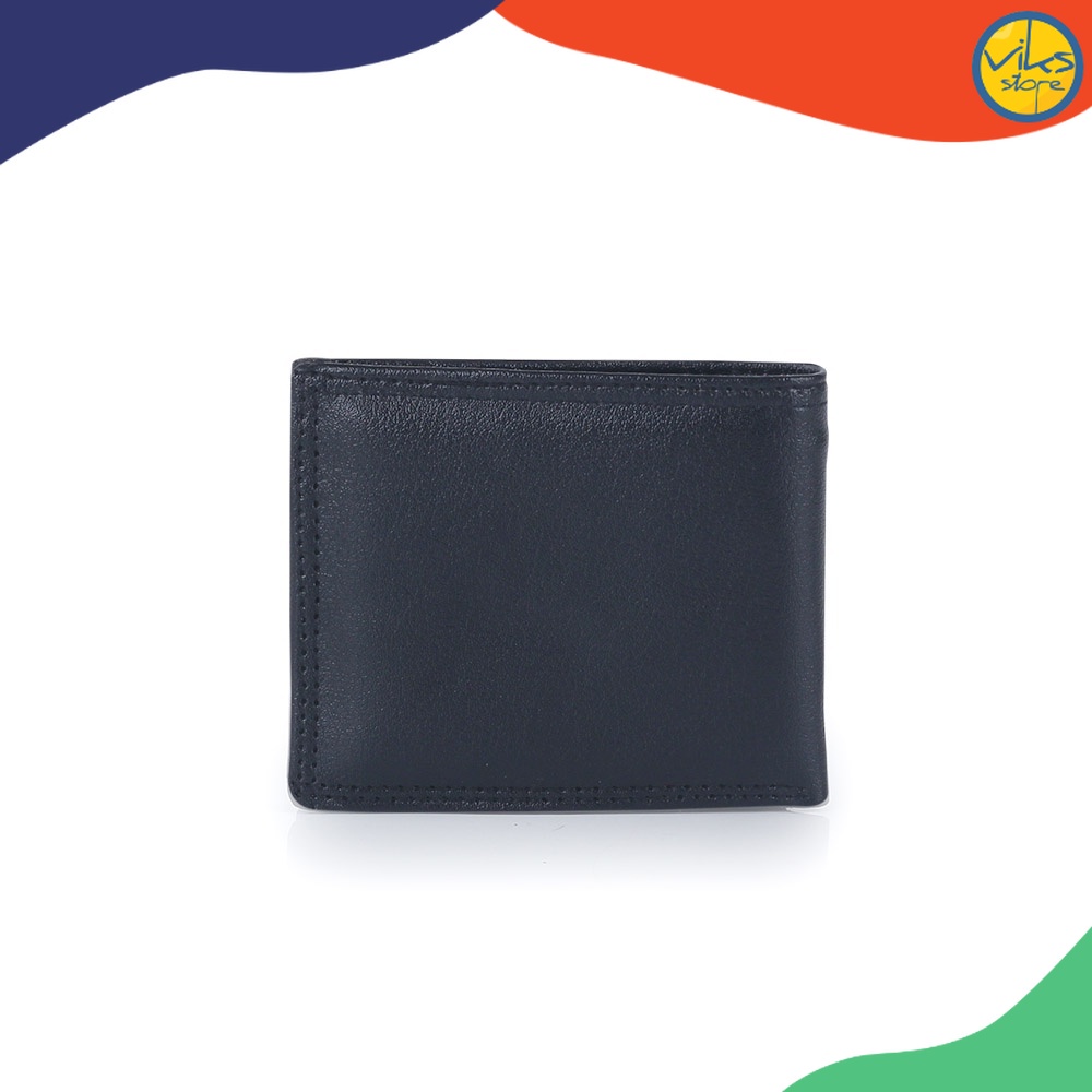 Dompet Cowok Pria Bahan Kulit Sintesis Wallet Polos Hitam Coklat