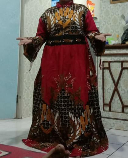 Gamis Batik Tali Serut