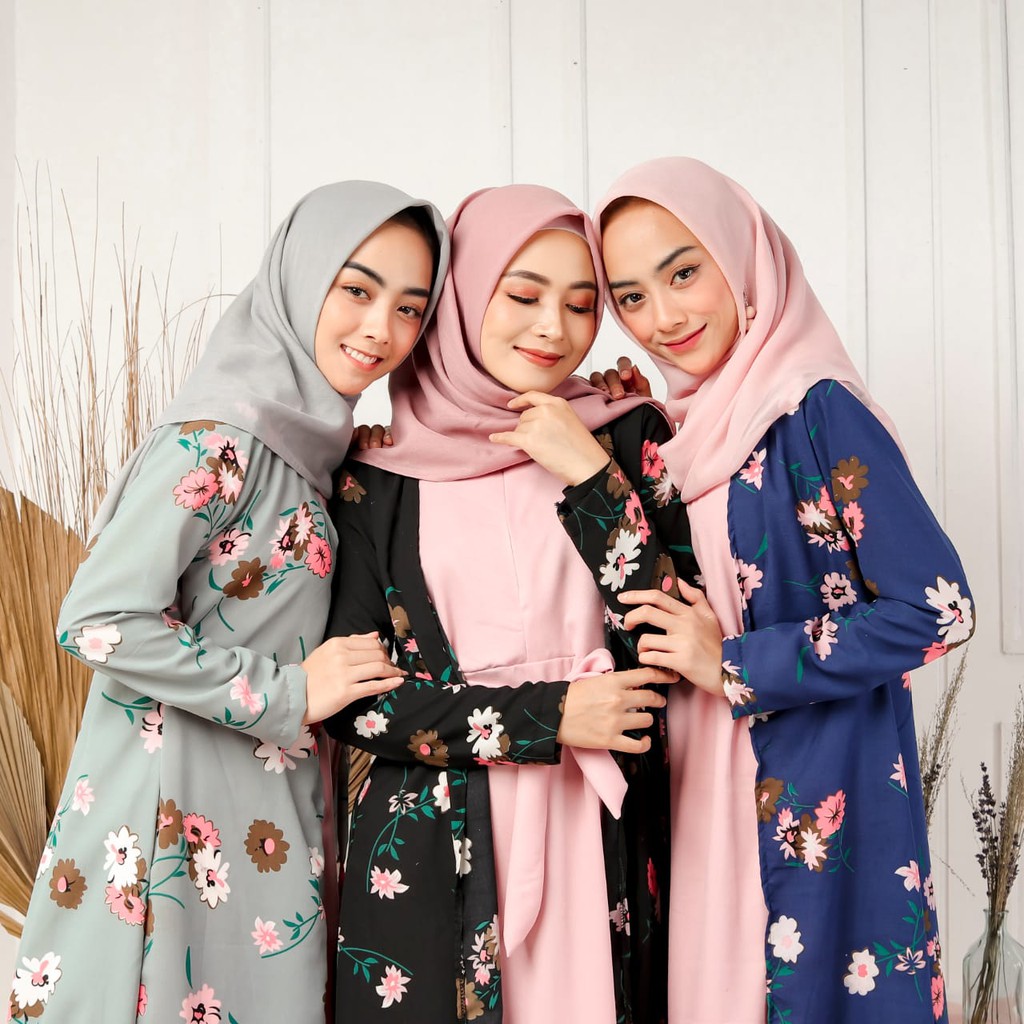 CUCI GUDANG SABYAN DRESS Bahan Moscrepe Pakaina Wanita Gamis Panjang Terusan Gamis Wanita Dress Mulim Terbaru