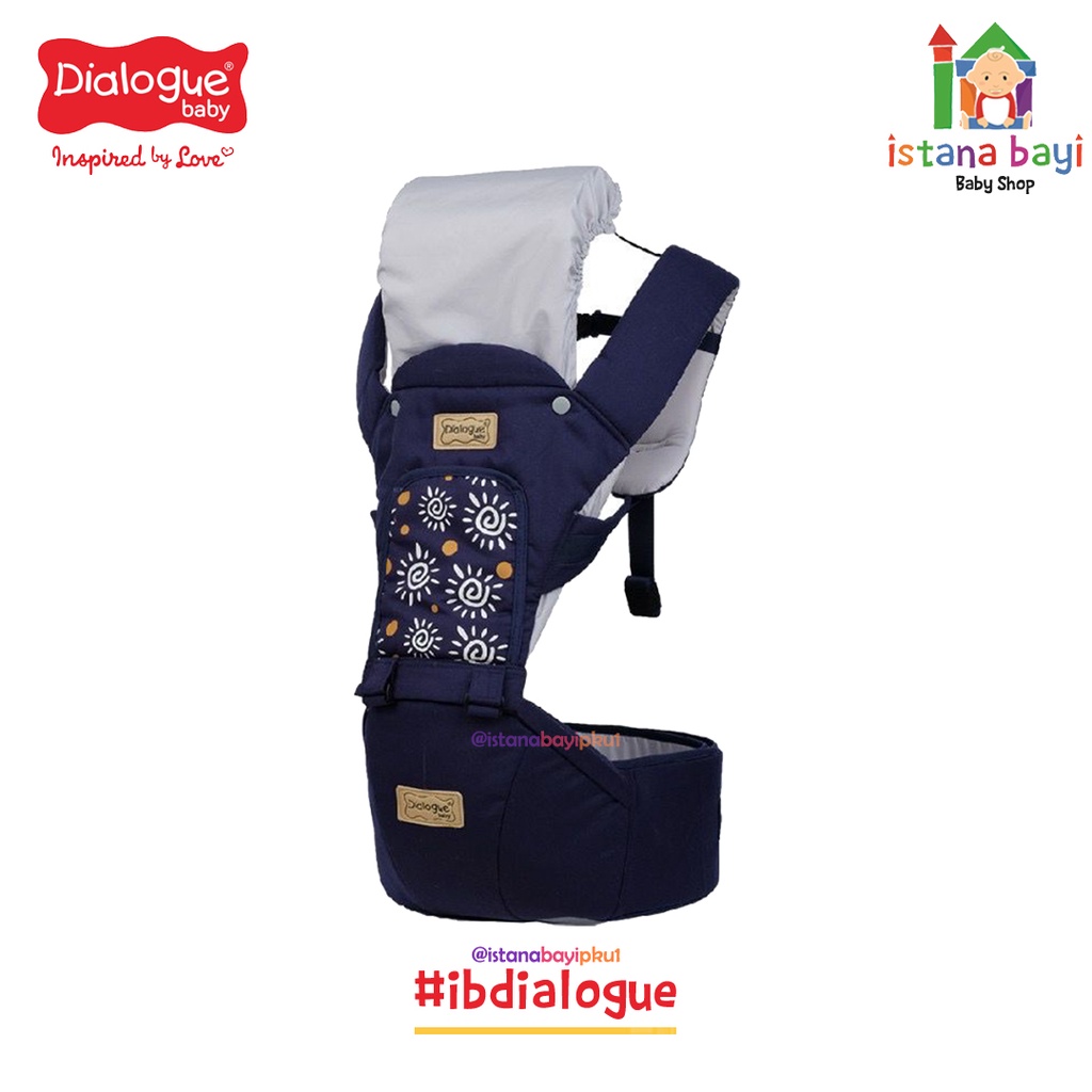 Dialogue Baby Hipseat Airflow 7in1 Moonlight Series DGG1035/DGG1034 - Gendongan Bayi