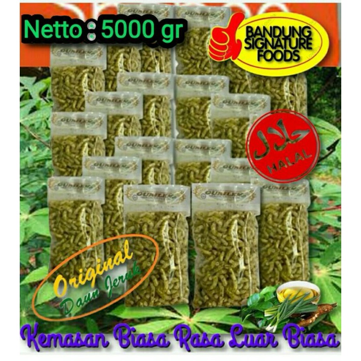 

5 Kg Gurilem Mantap Khas Bandung - Rasa ORIGINAL Non Pedas Aroma Daun Jeruk