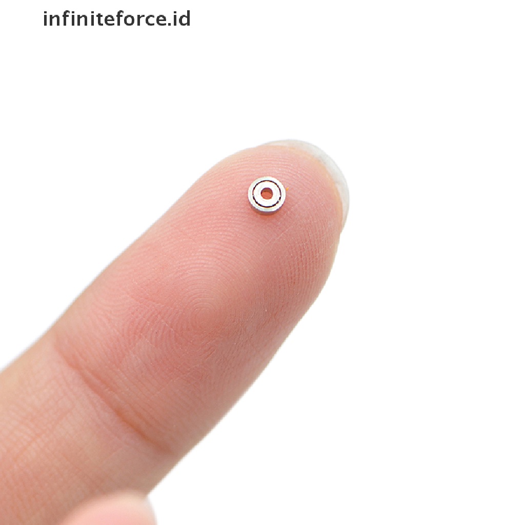 (Infiniteforce.Id) 10pcs Bola Bearing Metal Mini 681zz Ukuran 1x3 X 1mm