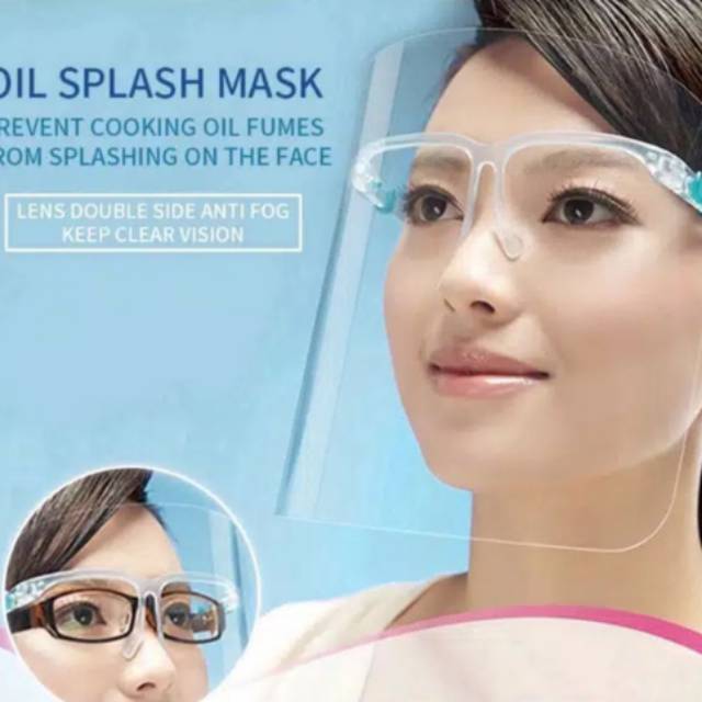 Face shield anak dan dws  kacamata dikemas dalam bok