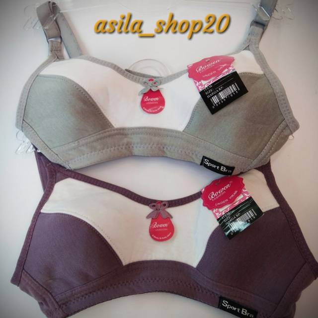 BH BRA pelajar remaja pemula bahan kaos merek bowen kait 2