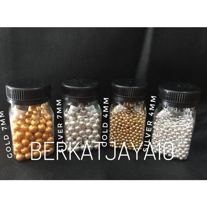 

Sprinkle Mutiara Silver Gold Pearl Hiasan Kue Trimit Dekorasi Edible TERLARIS TERPERCAYA ORIGINAL