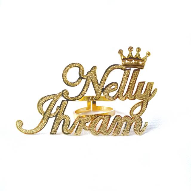 Bros Nama (Cincin) Model Tumpuk Lapis Emas Kekinian Terbaru