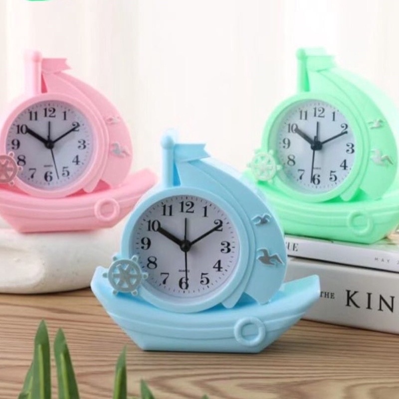 Jam alarm Unik -Jam alarm gambar anak Perah Warna Warni
