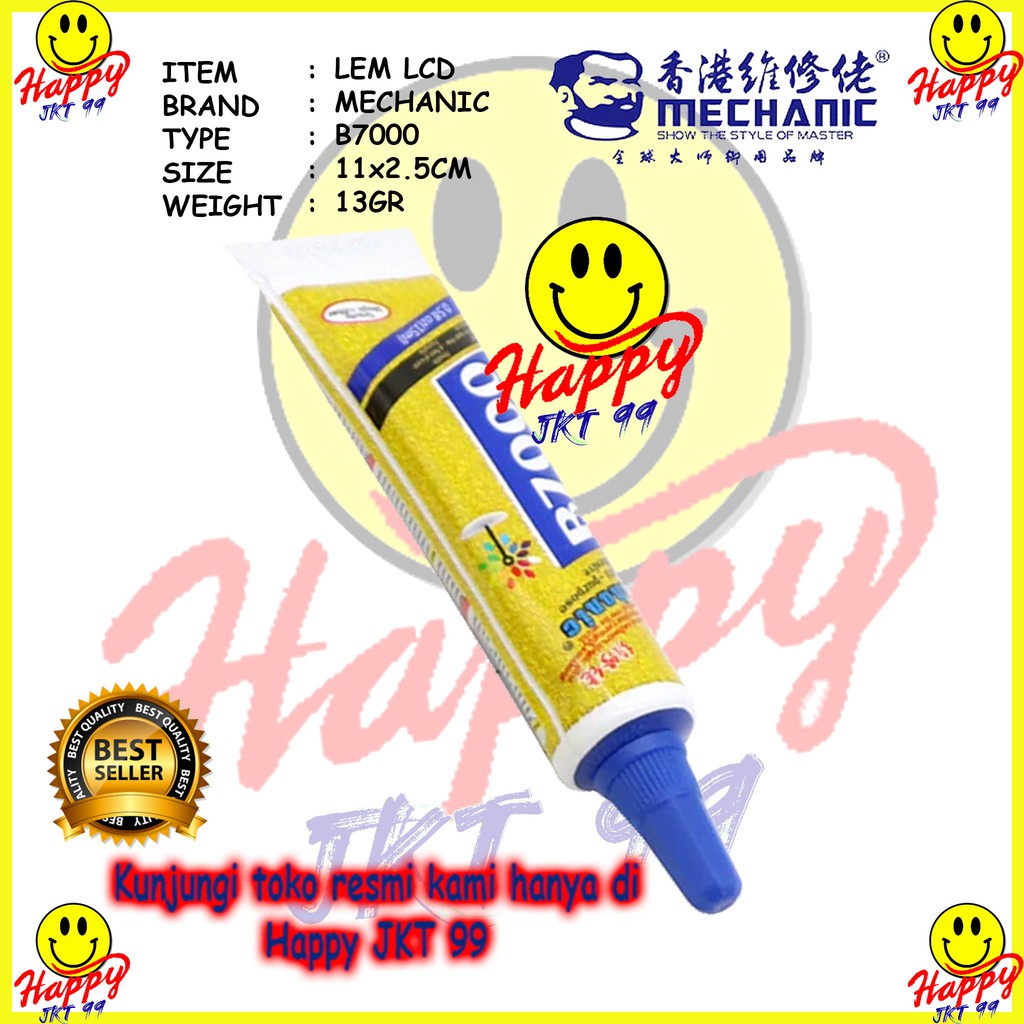 [ HAPPY JKT 99 ] LEM LCD TOUCHSCREEN MECHANIC B7000 B 7000 15ML 15 ML