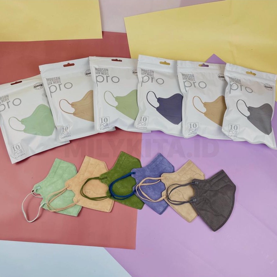 Masker Kn 95 Mouson Pro Hitam Putih Warna Kn95 Hiybrid Careion Original