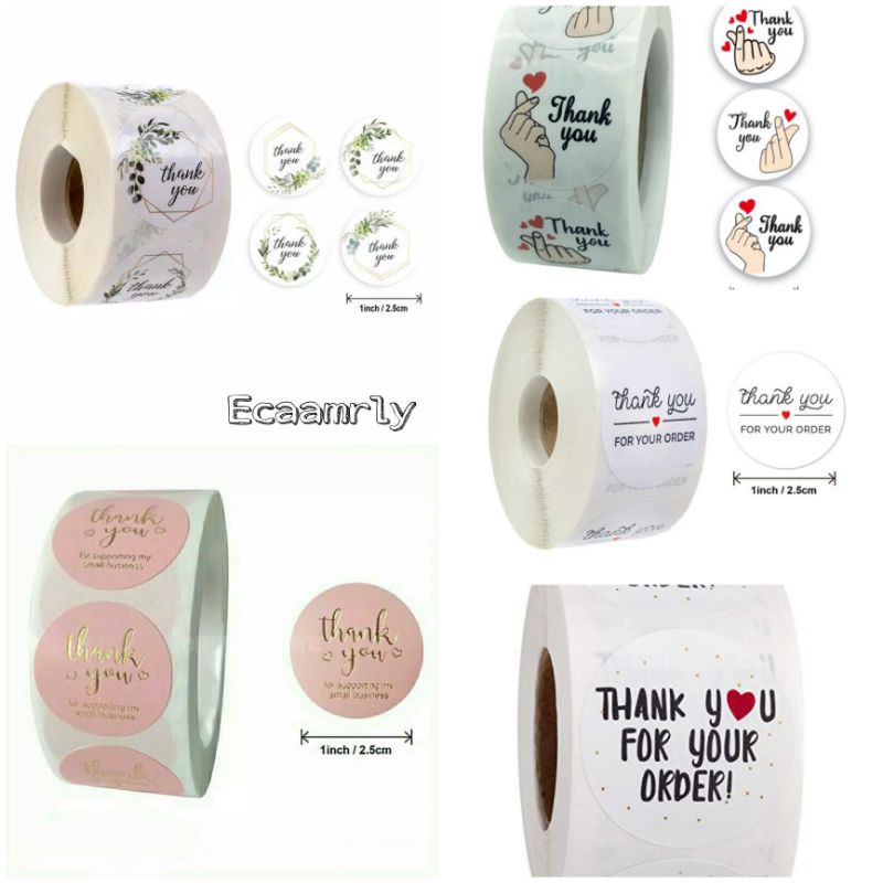 

(100pcs) STICKER THANX YOU STIKER TERIMA KASIH STIKER THANXYOU OLSHOP TERMURAHH