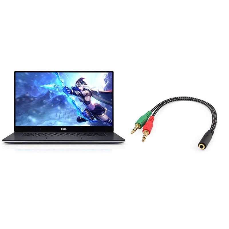 Kabel AUX Audio 3.5mm Female ke 2 x 3.5mm Male Nylon Braided - K908