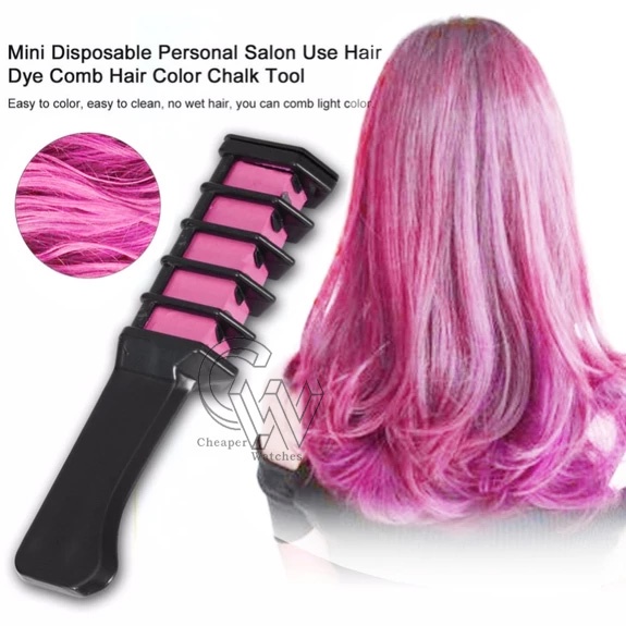 Cheaper-6pcs -Sisir pewarna Rambut Pewarna Rambut Hair Color Instant / Chalk Comb Pewarna Non Permanent