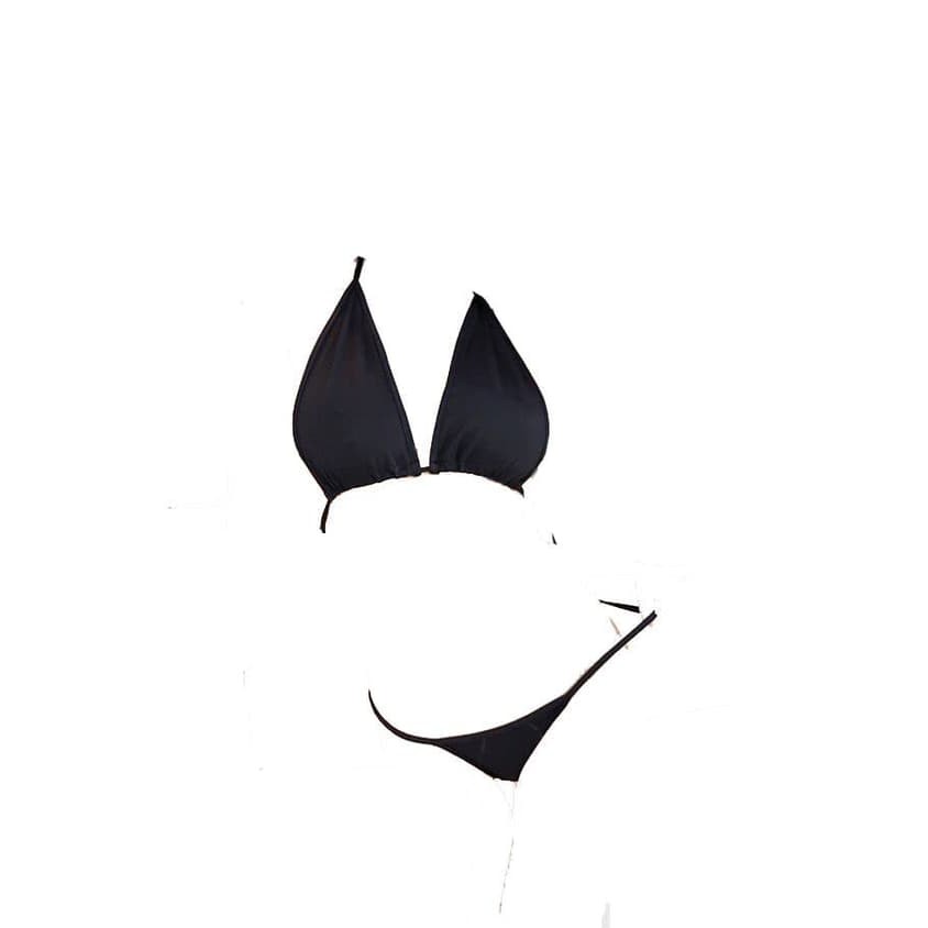 Sexy Bra G String Set Bikini Lingerie tali thong bra B026   Hitam  FREE Murah