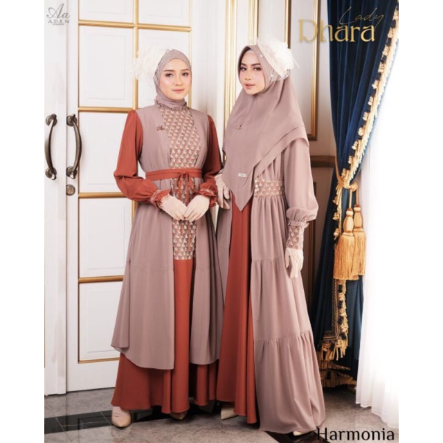 [Terbaru] Gamis Aden Dress Only Lady Dara 1 Ready