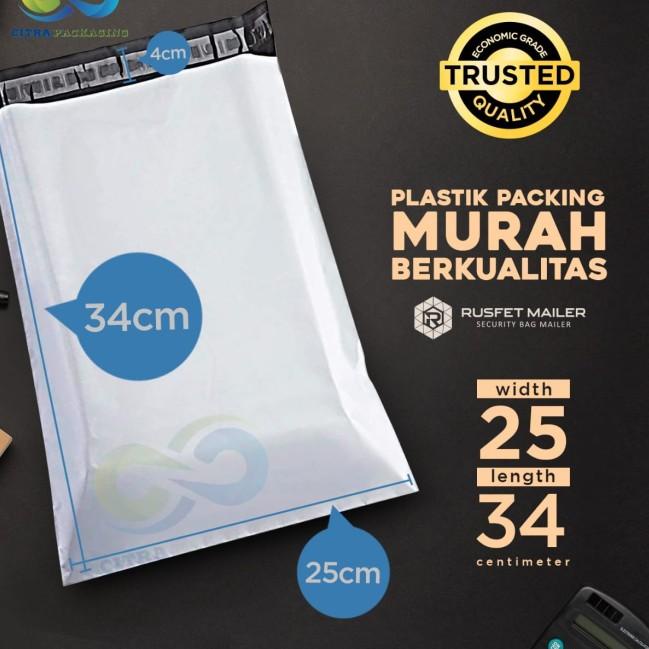 

☈ PLASTIK PACKING AMPLOP POLYMAILER 25 cm X 35 cm ISI 100PCS! MURAH! - Pink Fanta ✲