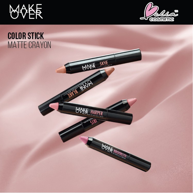 ❤ BELIA ❤ MAKE OVER Color Stick Matte Crayon 2.6g / mate makeover lipstick