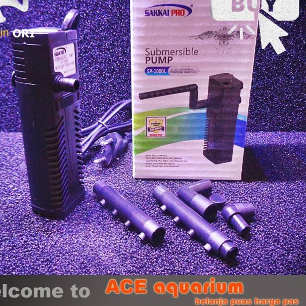 ➶ Promo Filter sekaligus Pompa SAKKAI PRO SP1000L SP 1000L ACE Aquarium ✬