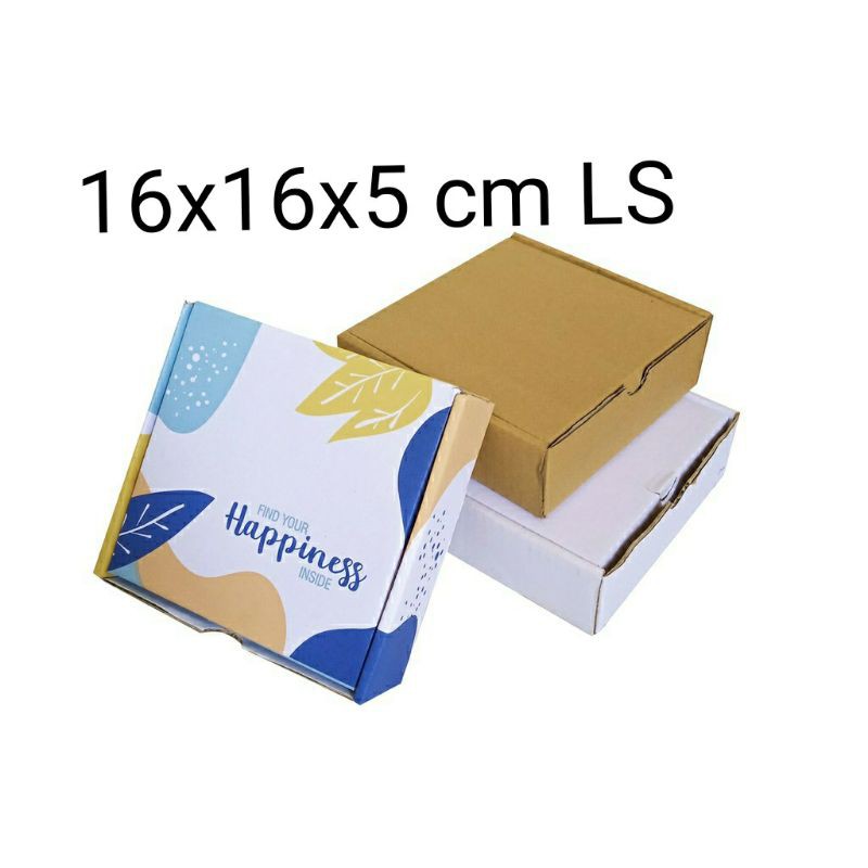 

BOX KOTAK MURAH uk. 16x16x5 cm KARDUS KARTON POLOS SERBAGUNA HAMPERS GIFTBOX PIZZA HODDIE BAJU SNACK