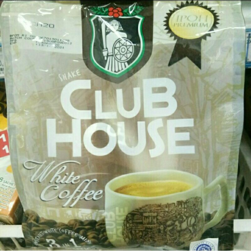 

Ipoh Premium Shake Club House White Coffee / Cocoa 3 in 1 12x40gr