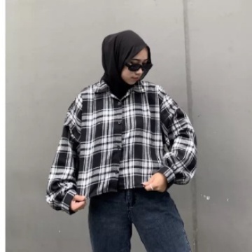 KEMEJA FLANEL SHIRT XL-XXL | OVERSIZE TARTAN SHIRT | KEMEJA GUILEN CHELSEA SHIRT LENGAN PANJANG FEBRIC