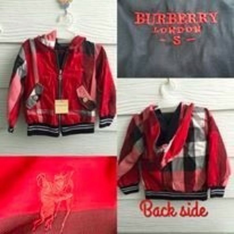 Jaket Anak Laki-Laki Burberry Red Import LBT169