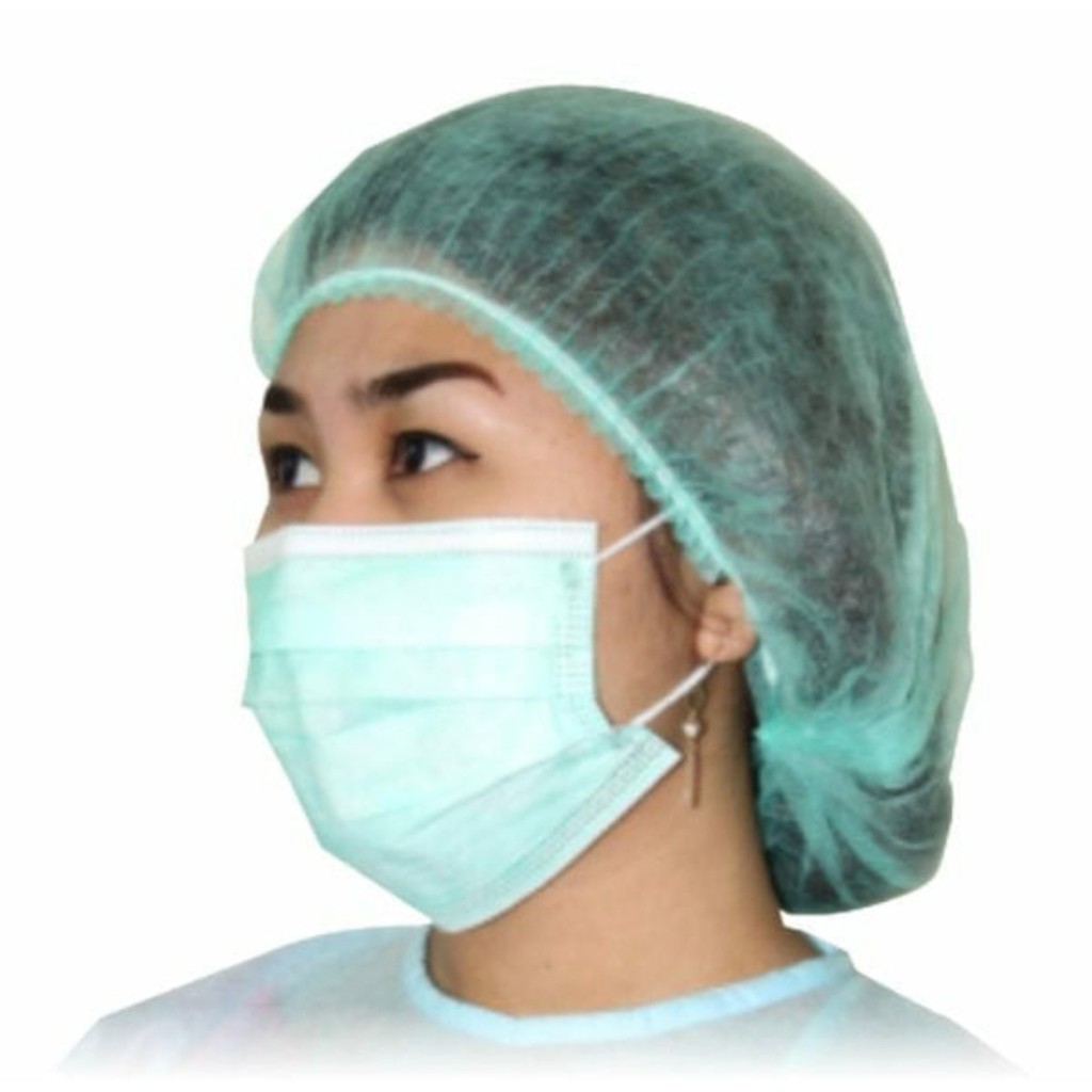 Nurse Cap Topi Perawat Penutup Kepala Non Woven OneMed box 100pcs