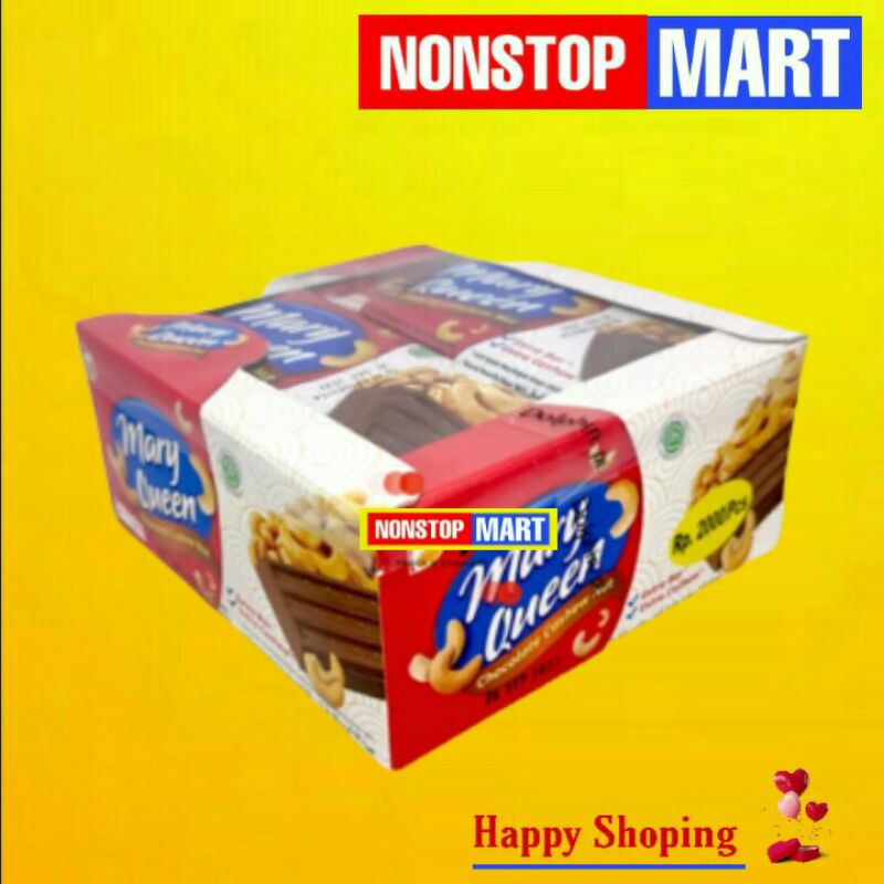 

MARY QUEEN 1 Box Chocolate Cashew Nut 12 pcs 25r