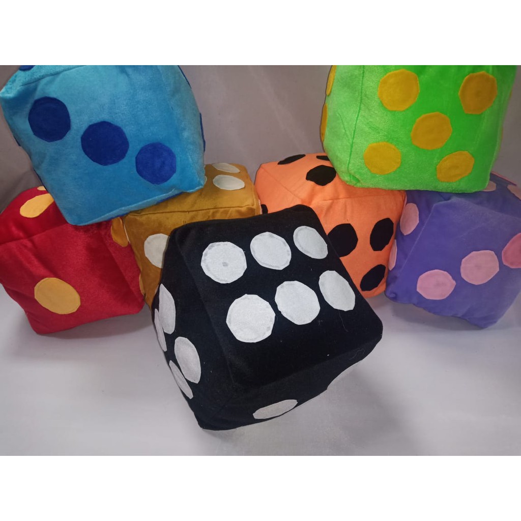 QIUAMANAN4 - DADU BANTAL BONEKA DOLL DICE MAINAN ULAR TANGGA MONOPOLY LUDO ANAK