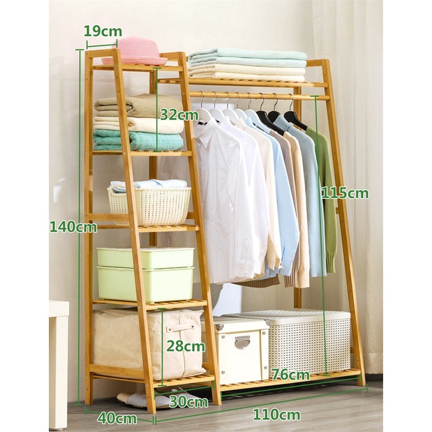 Mainland Stand Hanger Rak Gantungan Baju Pakaian Serbaguna HSH202 - 110cm