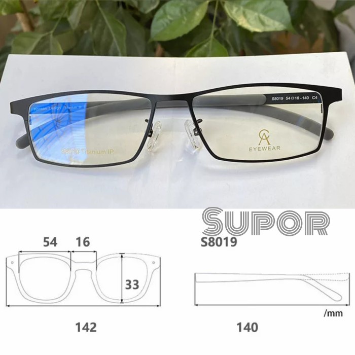 Kacamata Minus Pria - Ff157 Full Frame Kacamata Korea Pria Titanium Ringan Minus Progresif