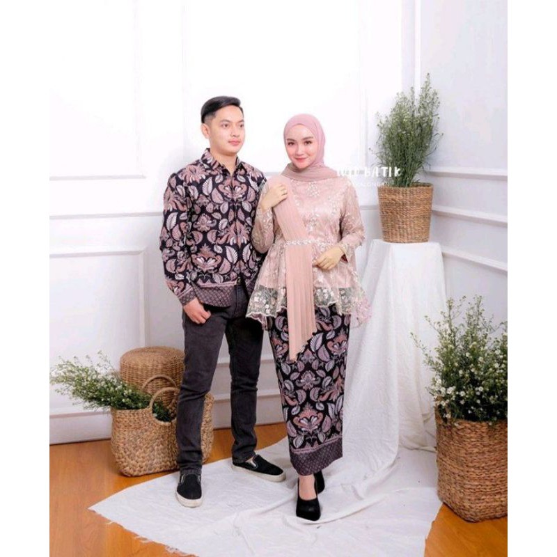 SET COUPLE BROKAT AMALIA ,COUPLE KEBAYA BROKAT ,COUPLE BATIK KEBAYA COUPLE KEBAYA LAMARAN